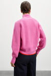 Eucalipto high-neck knitted wool sweater