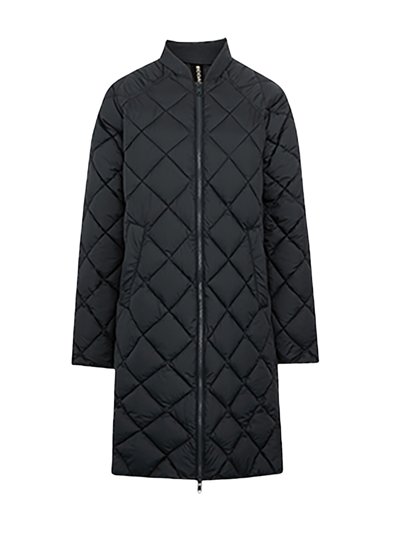 Quilted coat with Montgo scarf