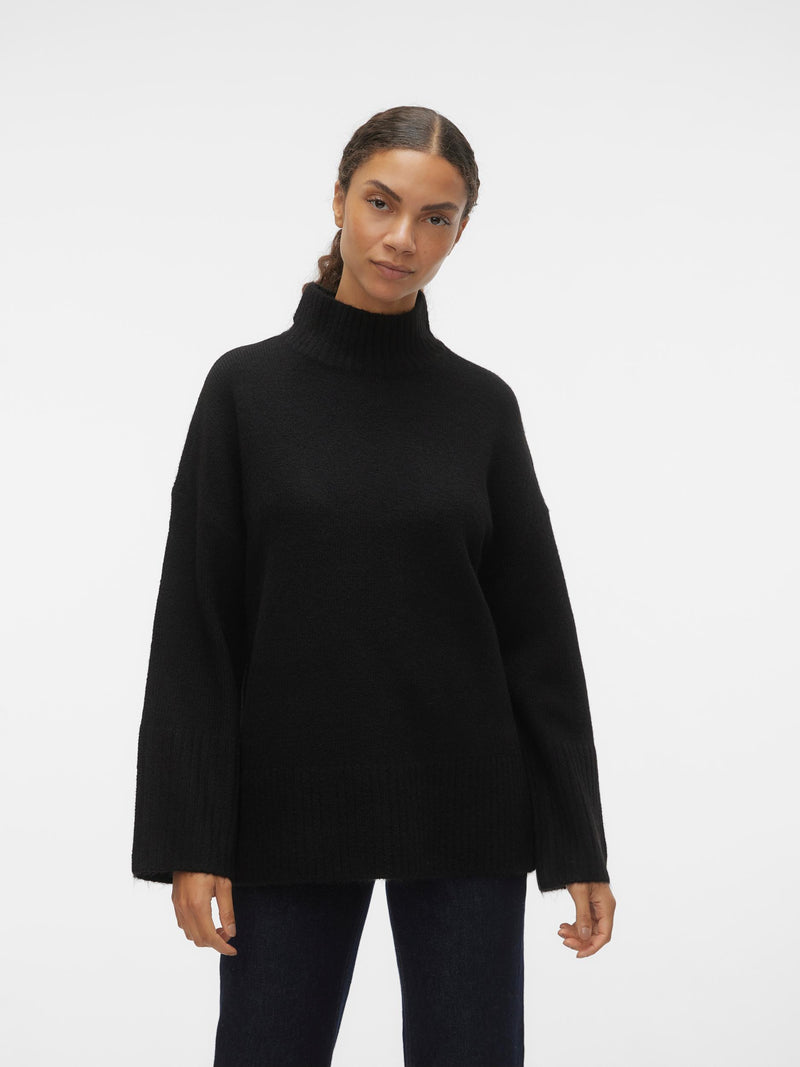 Oversized πουλόβερ high-neck