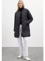 Quilted coat with Montgo scarf