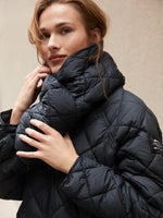 Quilted coat with Montgo scarf