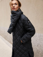 Quilted coat with Montgo scarf