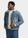 Denim μπουφάν Utility Flap Pocket Sherpa