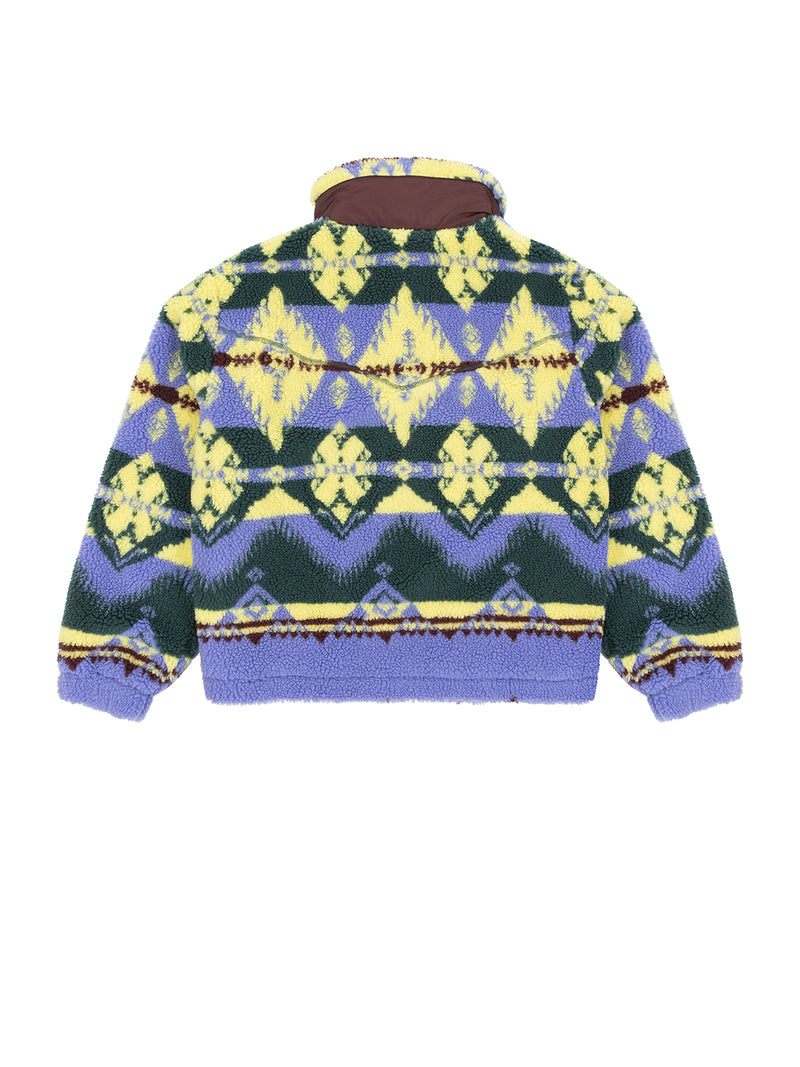 Sherpa jacket with print