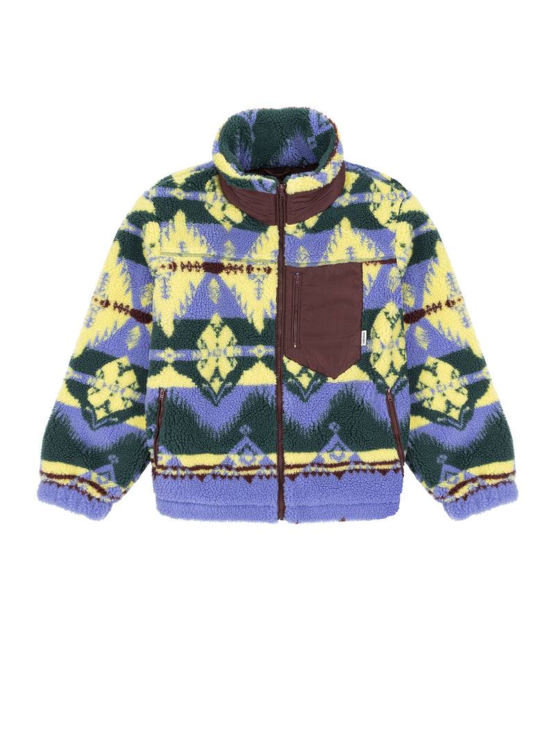 Sherpa jacket with print