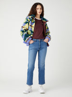 Sherpa jacket with print