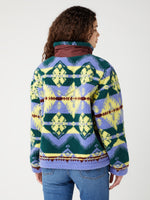 Sherpa jacket with print