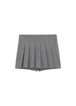 Πλισέ wool-blend skort