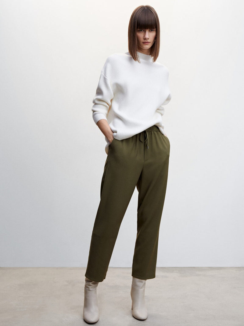 Trouser with elastic waist