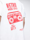 T-shirt με τύπωμα στην πλάτη Retro radio